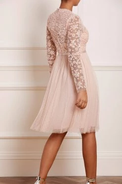 Needle & Thread Holding LTD Amalie Bodice Long Sleeve V-Neck Midi Dress All - Womenswear 15 Needle & Thread Holding LTD Amalie Bodice Long Sleeve V-Neck Midi Dress All - Womenswear