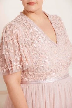 Needle & Thread Holding LTD All - Womenswear Amalie Bodice Short Sleeve V-Neck Ballerina Dress