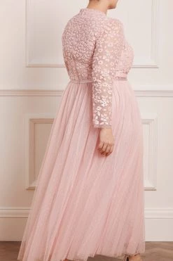 Needle & Thread Holding LTD All - Womenswear Amalie Bodice Long Sleeve Ankle Gown