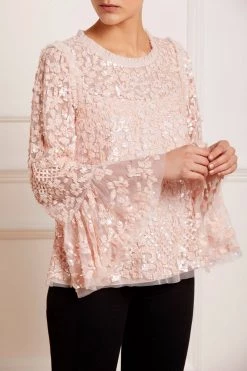 Needle & Thread Holding LTD Amalie Sequin Top