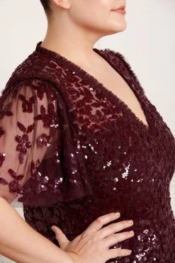 Needle & Thread Holding LTD Amalie Sequin V-Neck Ballerina Dress