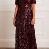 Needle & Thread Holding LTD Amalie Sequin V-Neck Gown