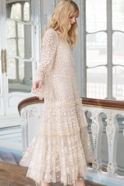 Needle & Thread Holding LTD All - Womenswear Annie Sequin Tiered Ankle Gown 19 Needle & Thread Holding LTD All - Womenswear Annie Sequin Tiered Ankle Gown