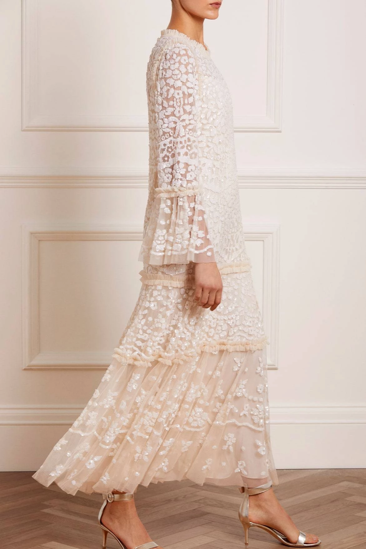 Needle & Thread Holding LTD All - Womenswear Annie Sequin Tiered Ankle Gown 5 Needle & Thread Holding LTD All - Womenswear Annie Sequin Tiered Ankle Gown