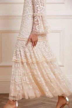 Needle & Thread Holding LTD All - Womenswear Annie Sequin Tiered Ankle Gown 15 Needle & Thread Holding LTD All - Womenswear Annie Sequin Tiered Ankle Gown