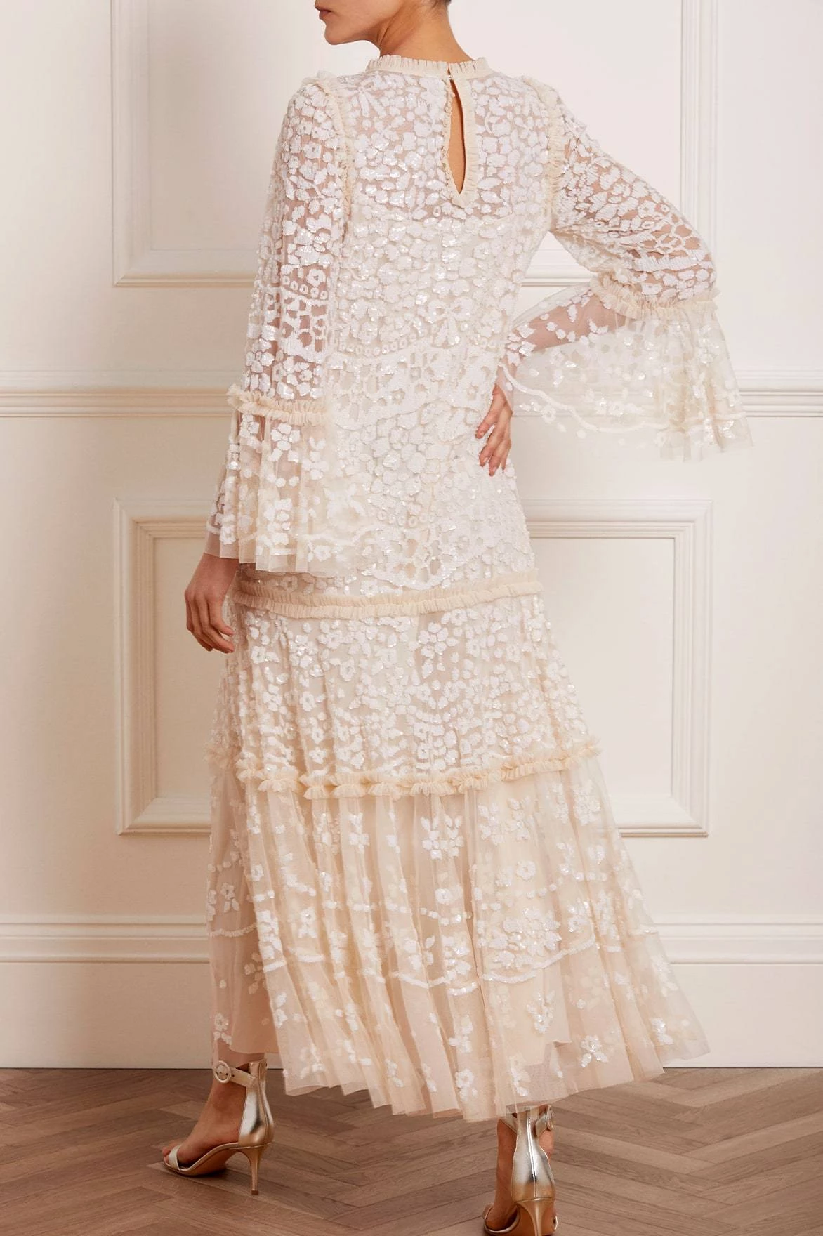 Needle & Thread Holding LTD All - Womenswear Annie Sequin Tiered Ankle Gown 9 Needle & Thread Holding LTD All - Womenswear Annie Sequin Tiered Ankle Gown