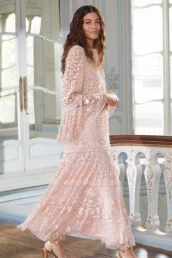 Needle & Thread Holding LTD All - Womenswear Annie Sequin Tiered Ankle Gown