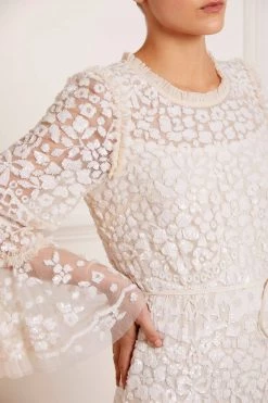 Needle & Thread Holding LTD Annie Sequin Tiered Mini Dress