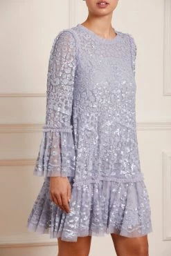 Needle & Thread Holding LTD New Arrivals Annie Sequin Tiered Mini Dress