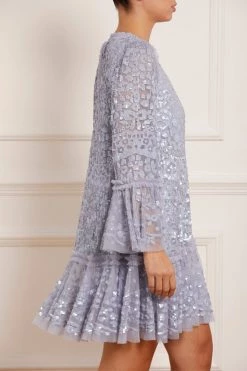 Needle & Thread Holding LTD New Arrivals Annie Sequin Tiered Mini Dress 16 Needle & Thread Holding LTD New Arrivals Annie Sequin Tiered Mini Dress