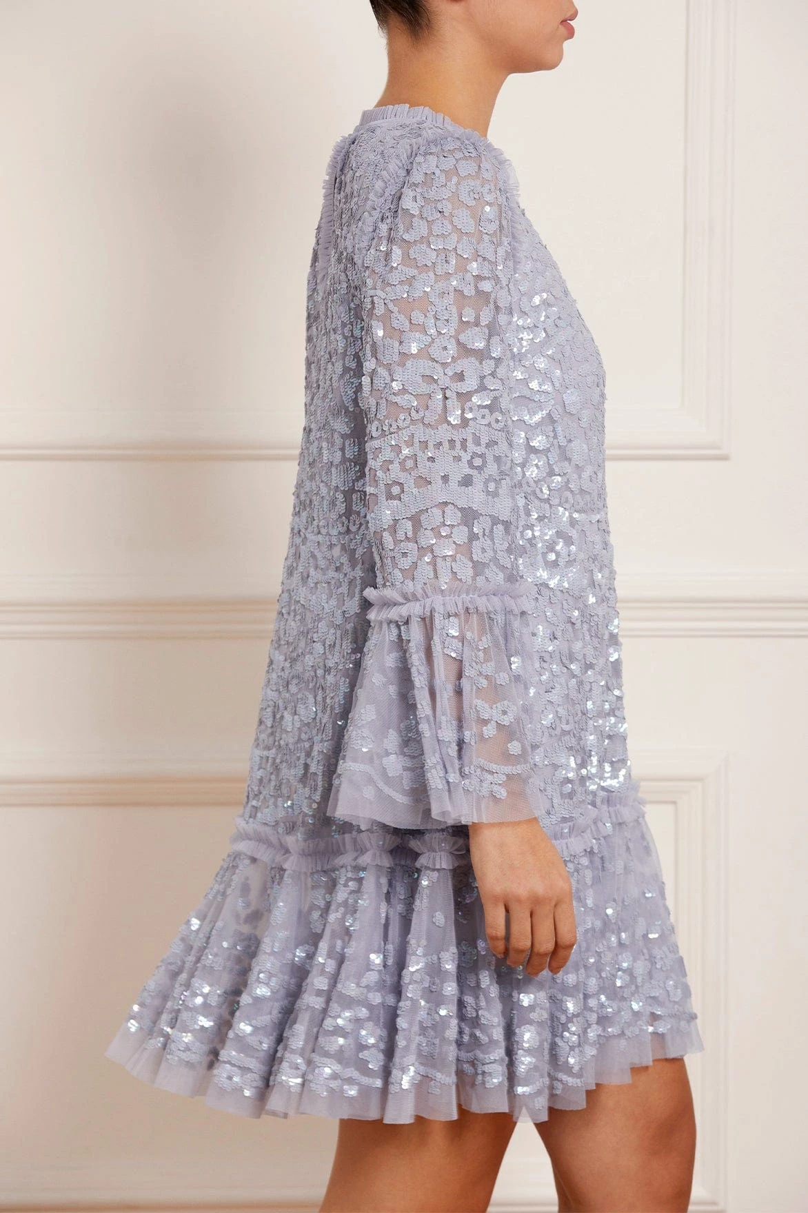 Needle & Thread Holding LTD New Arrivals Annie Sequin Tiered Mini Dress 5 Needle & Thread Holding LTD New Arrivals Annie Sequin Tiered Mini Dress