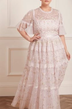 Needle & Thread Holding LTD New Arrivals Araminta Lace Round Neck Gown