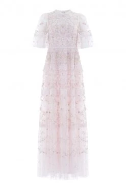 Needle & Thread Holding LTD New Arrivals Araminta Lace Round Neck Gown