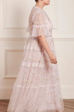 Needle & Thread Holding LTD New Arrivals Araminta Lace Round Neck Gown