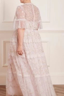 Needle & Thread Holding LTD New Arrivals Araminta Lace Round Neck Gown