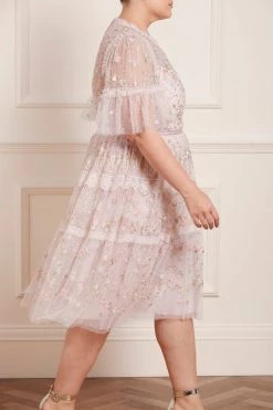 Needle & Thread Holding LTD Araminta Lace Round Neck Midi Dress New Arrivals