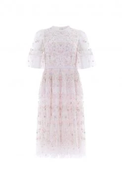 Needle & Thread Holding LTD Araminta Lace Round Neck Midi Dress New Arrivals