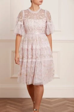 Needle & Thread Holding LTD Araminta Lace Round Neck Midi Dress New Arrivals