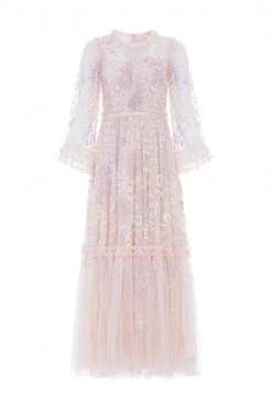 Needle & Thread Holding LTD Audrey Long Sleeve Ankle Gown