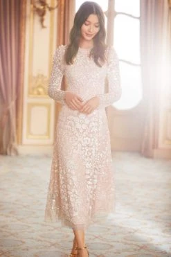 Needle & Thread Holding LTD Aurelia Long Sleeve Ballerina Dress