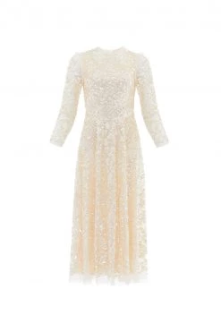 Needle & Thread Holding LTD Aurelia Long Sleeve Ballerina Dress All - Womenswear