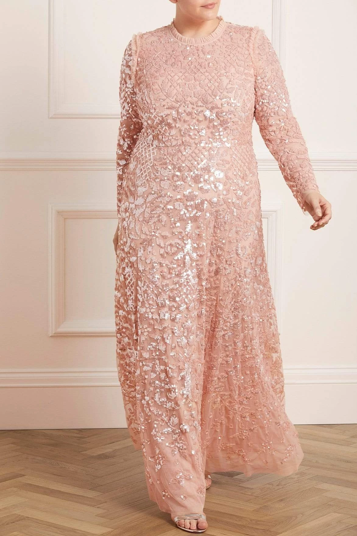 UK Needle & Thread Holding LTD All - Womenswear Aurelia Long Sleeve Gown 3 UK Needle & Thread Holding LTD All - Womenswear Aurelia Long Sleeve Gown