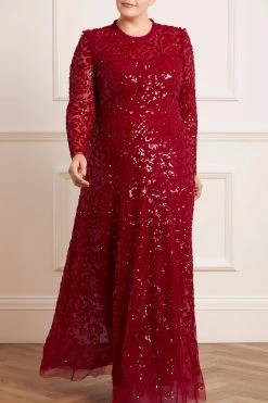 Needle & Thread Holding LTD Aurelia Long Sleeve Gown