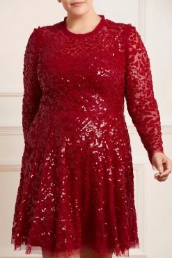 Needle & Thread Holding LTD Aurelia Long Sleeve Mini Dress