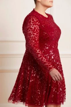 Needle & Thread Holding LTD Aurelia Long Sleeve Mini Dress