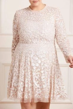 Needle & Thread Holding LTD Aurelia Long Sleeve Mini Dress