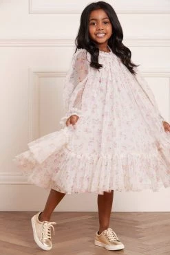 Needle & Thread Holding LTD Bijou Rose Bloom Ditsy Kids Dress