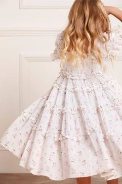 Needle & Thread Holding LTD All-Kids Bijou Rose Cotton Smocked Kids Dress