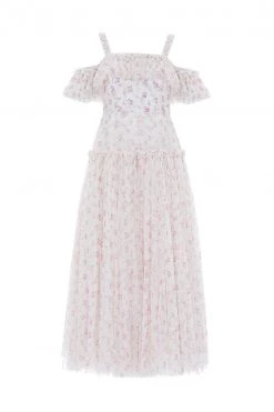 UK Needle & Thread Holding LTD Bijou Rose Off Shoulder Ankle Gown All - Womenswear