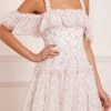 UK Needle & Thread Holding LTD Bijou Rose Off Shoulder Micro Mini Dress All - Womenswear