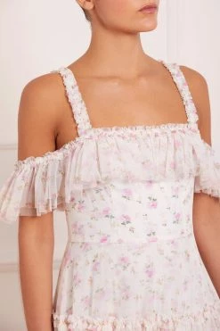 UK Needle & Thread Holding LTD Bijou Rose Off Shoulder Micro Mini Dress All - Womenswear