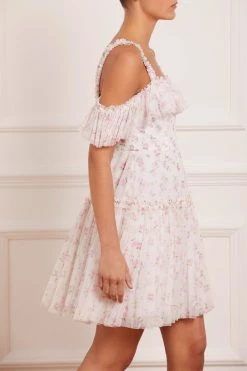 UK Needle & Thread Holding LTD Bijou Rose Off Shoulder Micro Mini Dress All - Womenswear