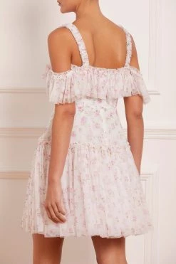 UK Needle & Thread Holding LTD Bijou Rose Off Shoulder Micro Mini Dress All - Womenswear