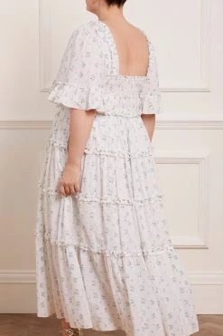 Needle & Thread Holding LTD Bijou Rose Smocked Day Ankle Gown