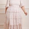 Needle & Thread Holding LTD Bijou Rose Smocked Day Ankle Gown