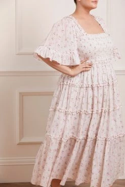 Needle & Thread Holding LTD Bijou Rose Smocked Day Ankle Gown
