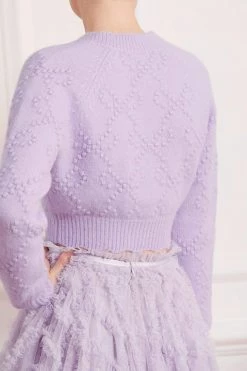 Needle & Thread Holding LTD Bow Stitch Cropped Cardigan