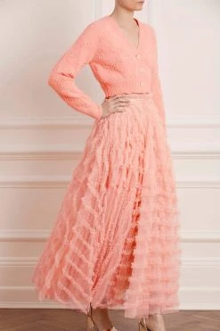 Needle & Thread Holding LTD Bow Stitch Cropped Cardigan