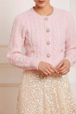 Needle & Thread Holding LTD Cable Bobble Short Cardigan All - Womenswear