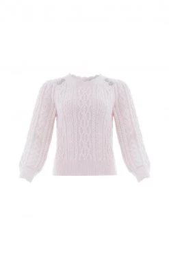 Needle & Thread Holding LTD Cable Jewelled Button Midline Jumper