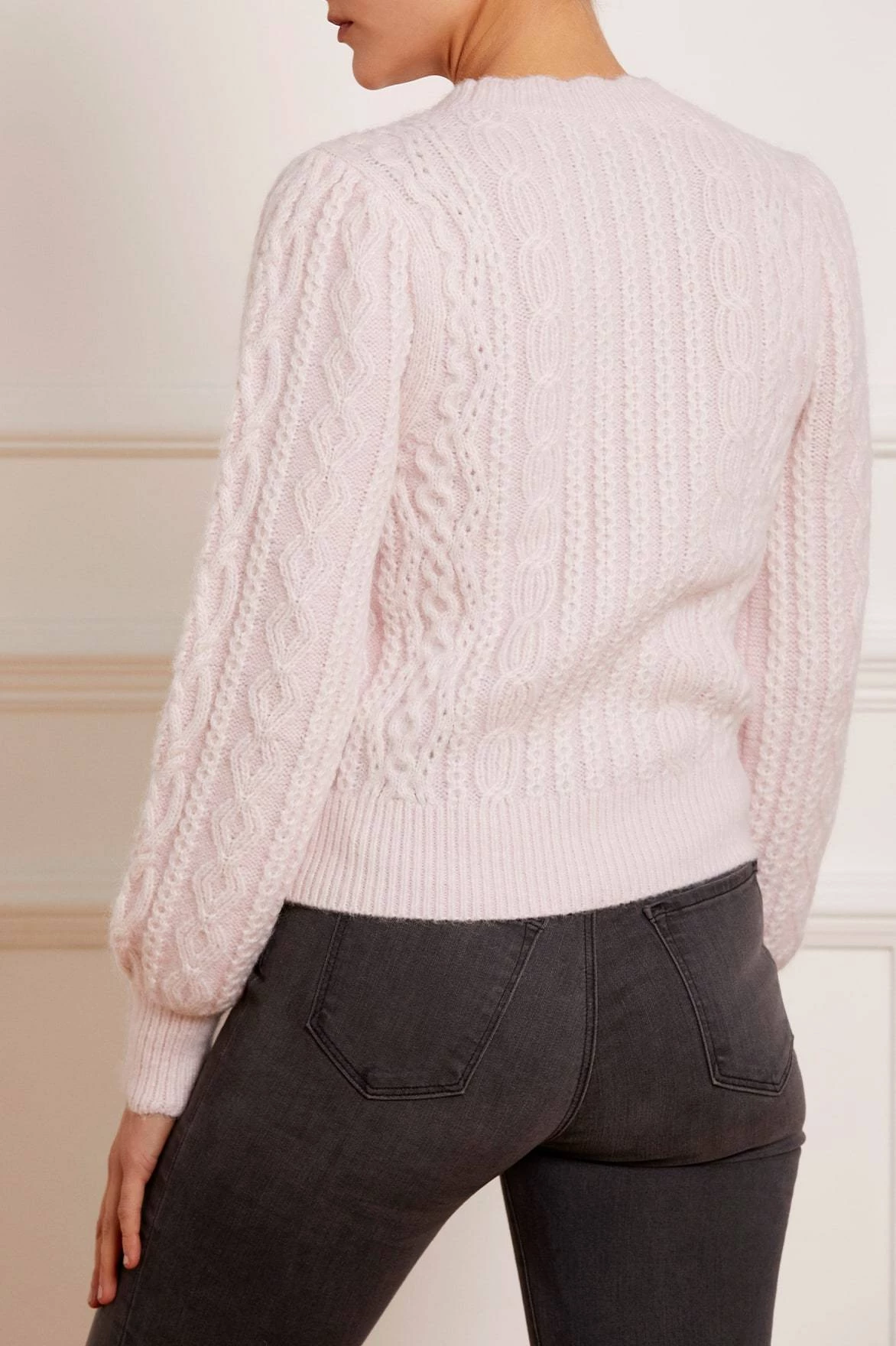 Needle & Thread Holding LTD Cable Jewelled Button Midline Jumper 6 Needle & Thread Holding LTD Cable Jewelled Button Midline Jumper