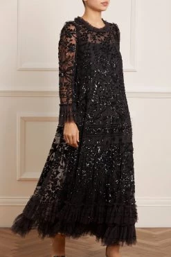 Needle & Thread Holding LTD Celia Long Sleeve Ankle Gown 11 Needle & Thread Holding LTD Celia Long Sleeve Ankle Gown