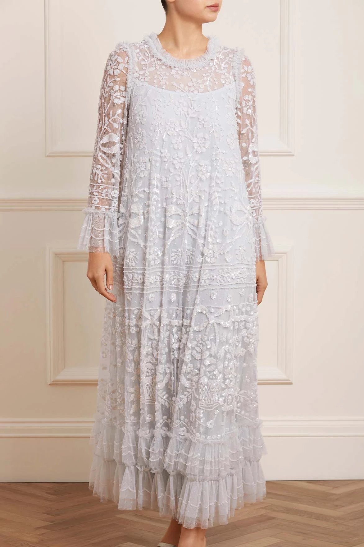 Needle & Thread Holding LTD Celia Long Sleeve Ankle Gown All - Womenswear