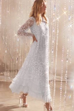 Needle & Thread Holding LTD Celia Long Sleeve Ankle Gown All - Womenswear