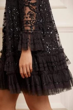 Needle & Thread Holding LTD All - Womenswear Celia Long Sleeve Mini Dress