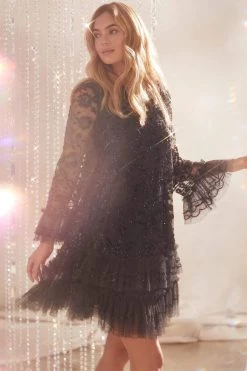 Needle & Thread Holding LTD All - Womenswear Celia Long Sleeve Mini Dress